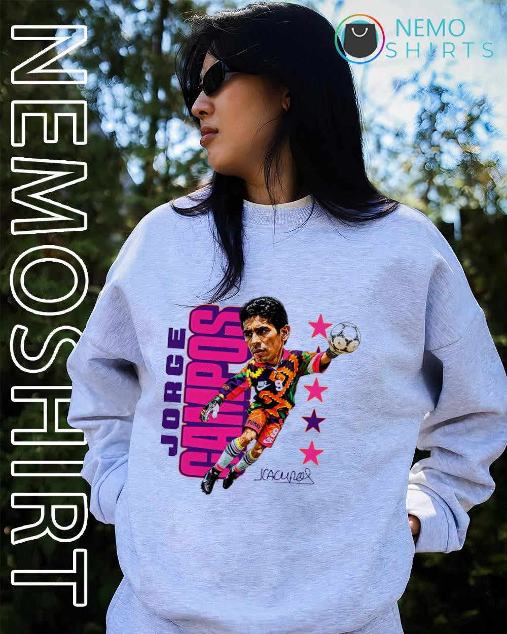 Jorge Campos Mexican goalkeeper jersey signature shirt