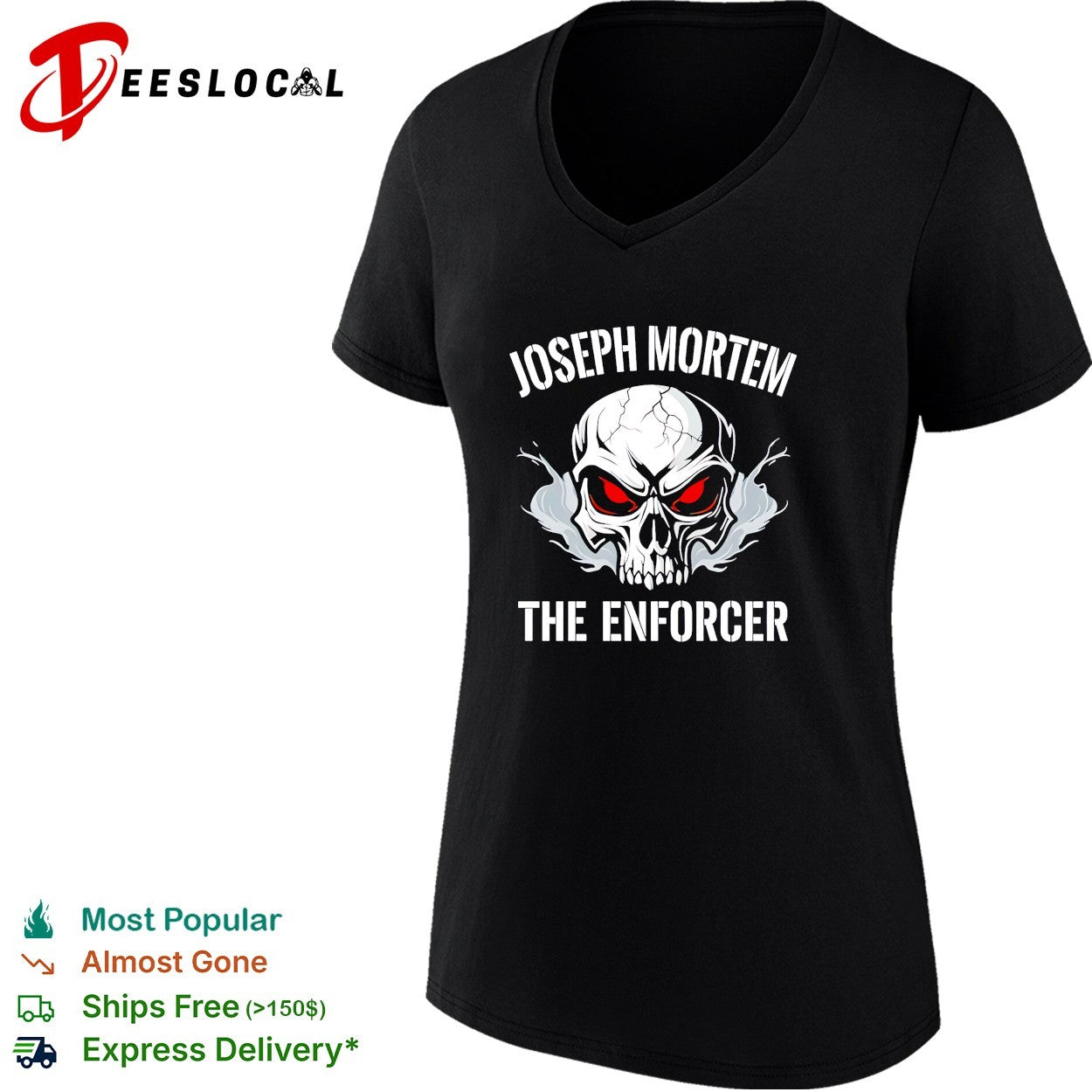 Joseph mortem the enforcer skull shirt