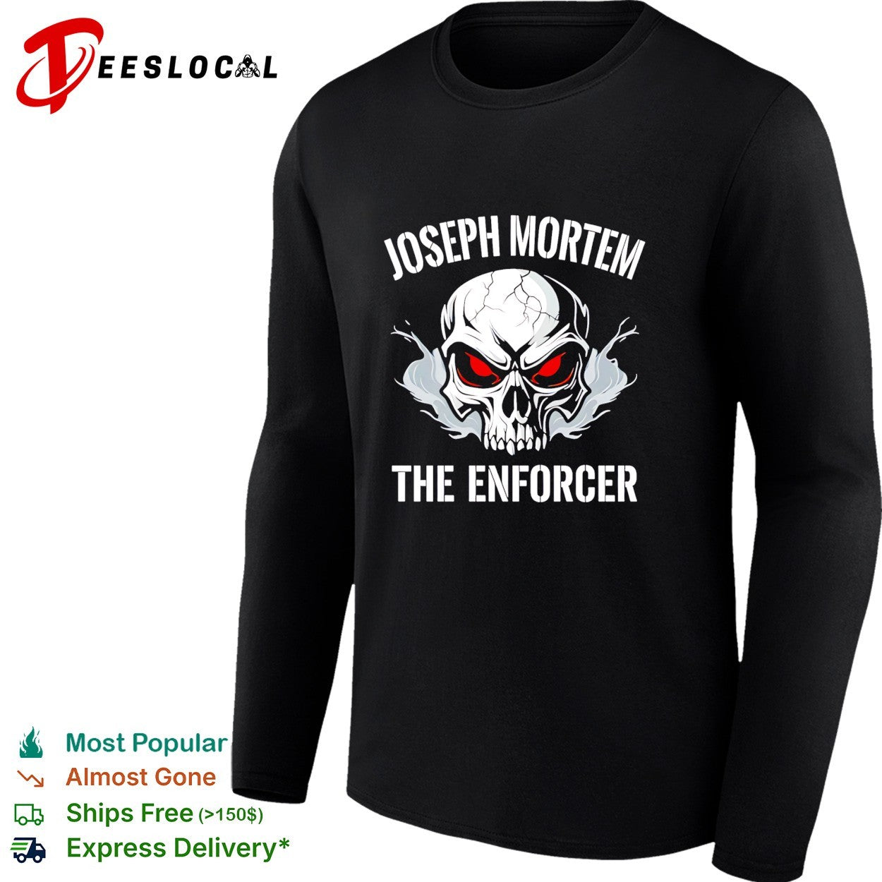 Joseph mortem the enforcer skull shirt
