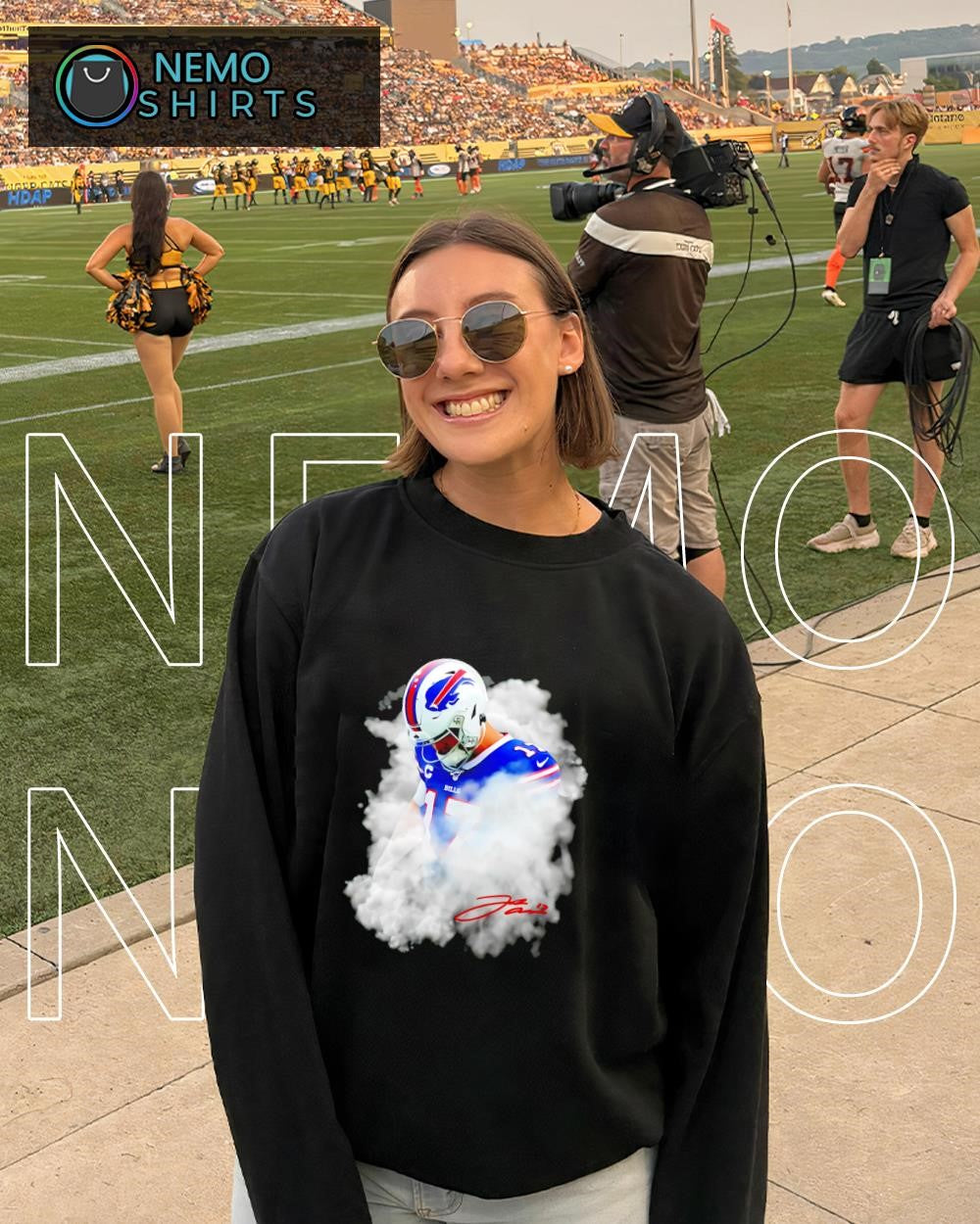 Josh Allen Buffalo Bills up in smoke signature shirt