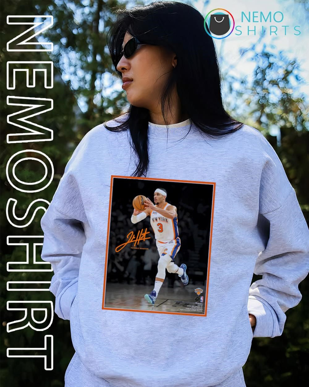Josh Hart New York Knicks facsimile signature shirt