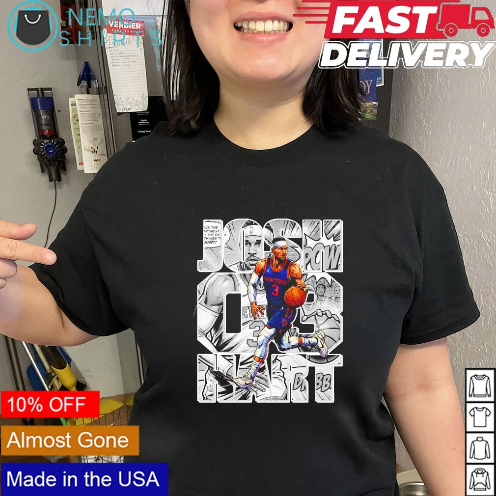 Josh Hart New York Knicks player name manga graphic shirt
