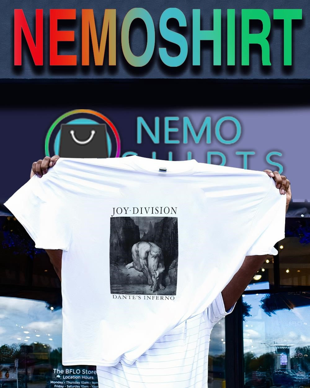 Joy Division Dante’s inferno Gustave Dore engraving shirt