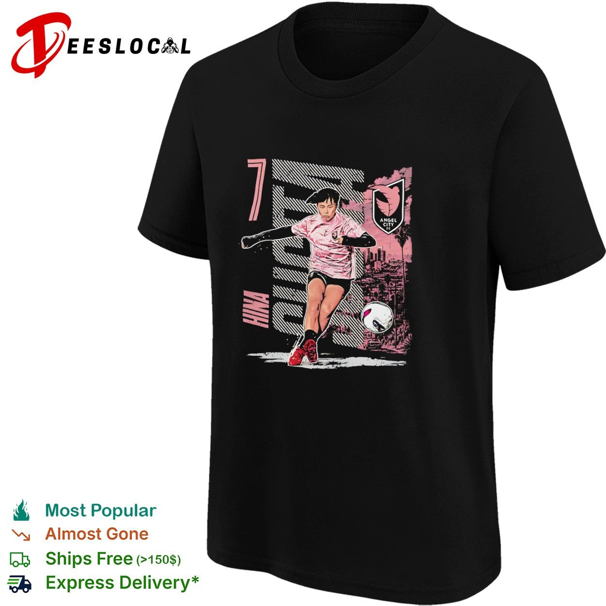 Jun Endo 7 Angel City FC NWSL Shirt