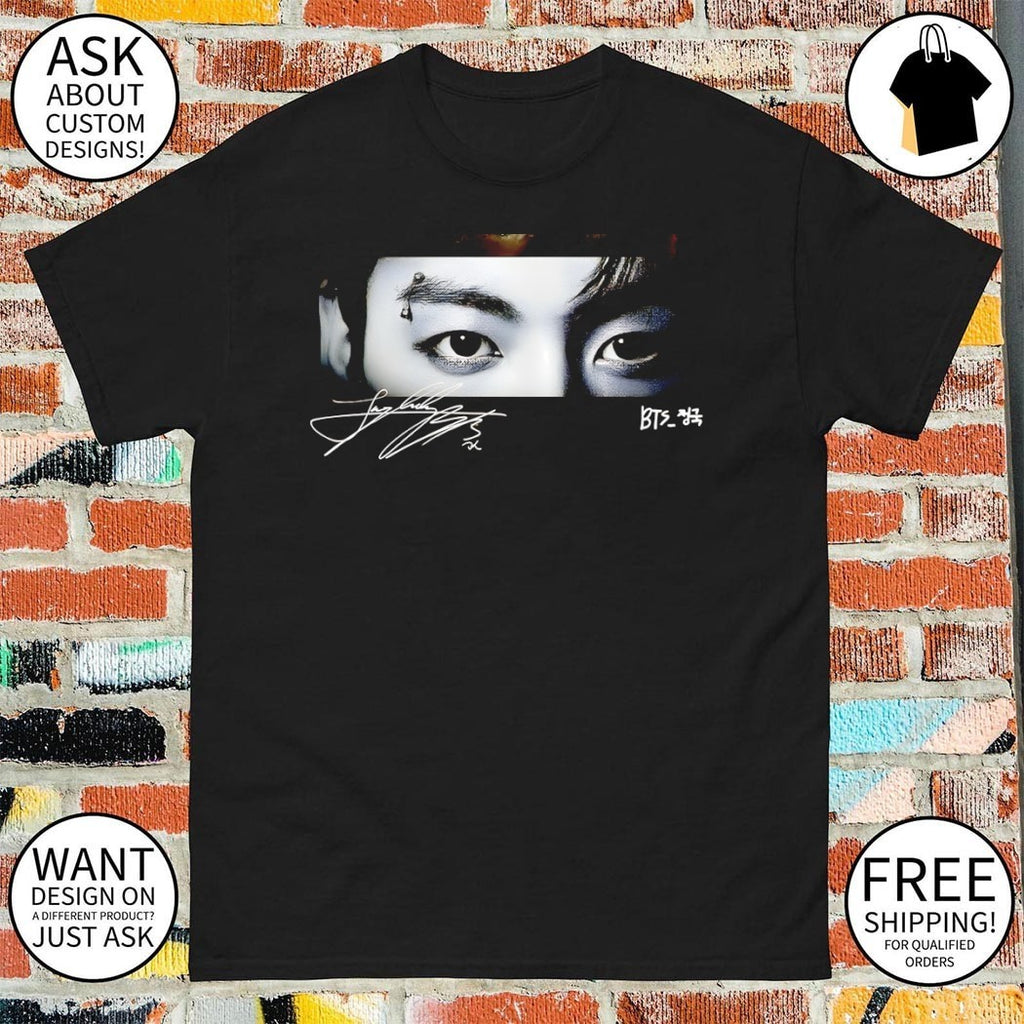 Jungkook’s eyes BTS Arirang World Tour 2026 signature shirt