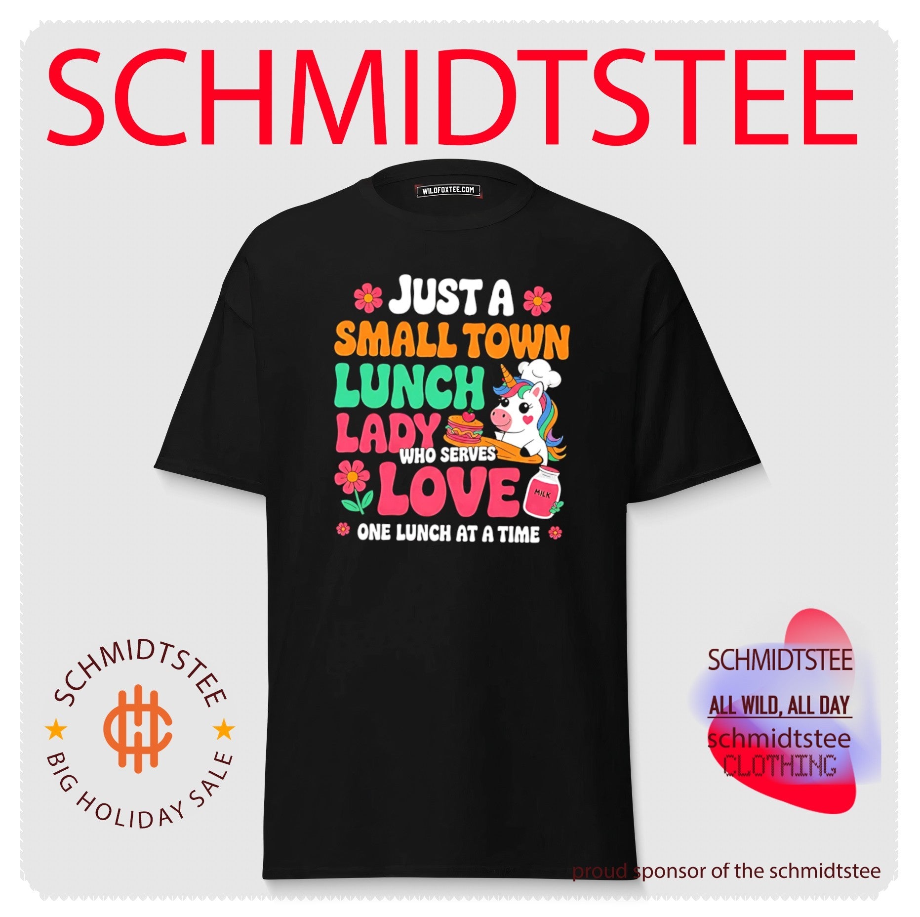 Just a small town lunch lady who serves love cartoon unicorn shirt_upscayl_3x_realesrgan-x4fast