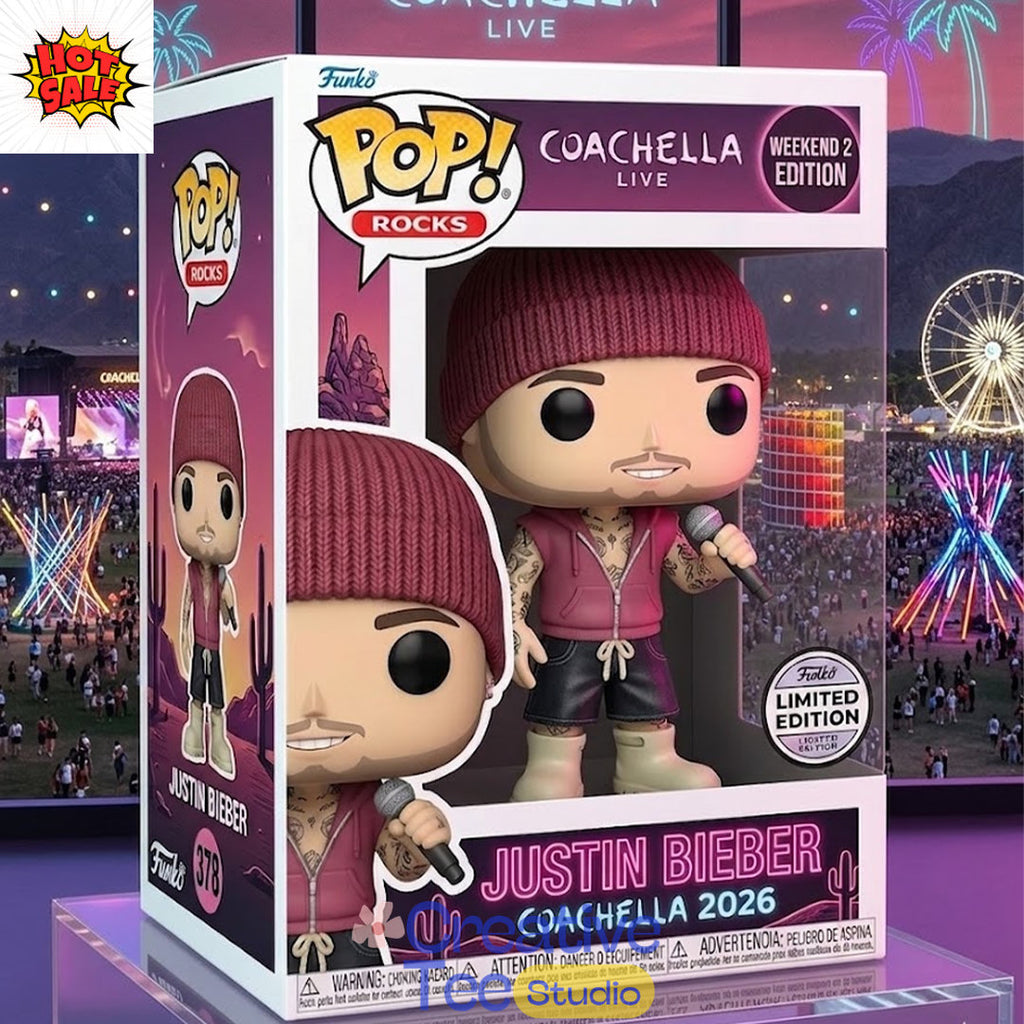 Justin Bieber 2026 Weekend 2 Skylrk Newport Hoodie Pop Figure