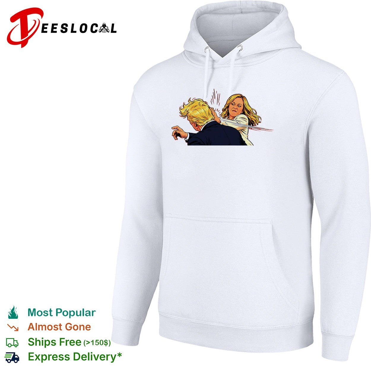 Kamala Harris slap Donald Trump funny shirt