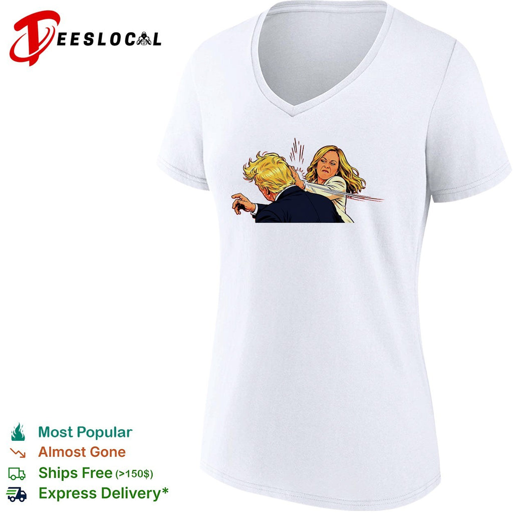 Kamala Harris slap Donald Trump funny shirt