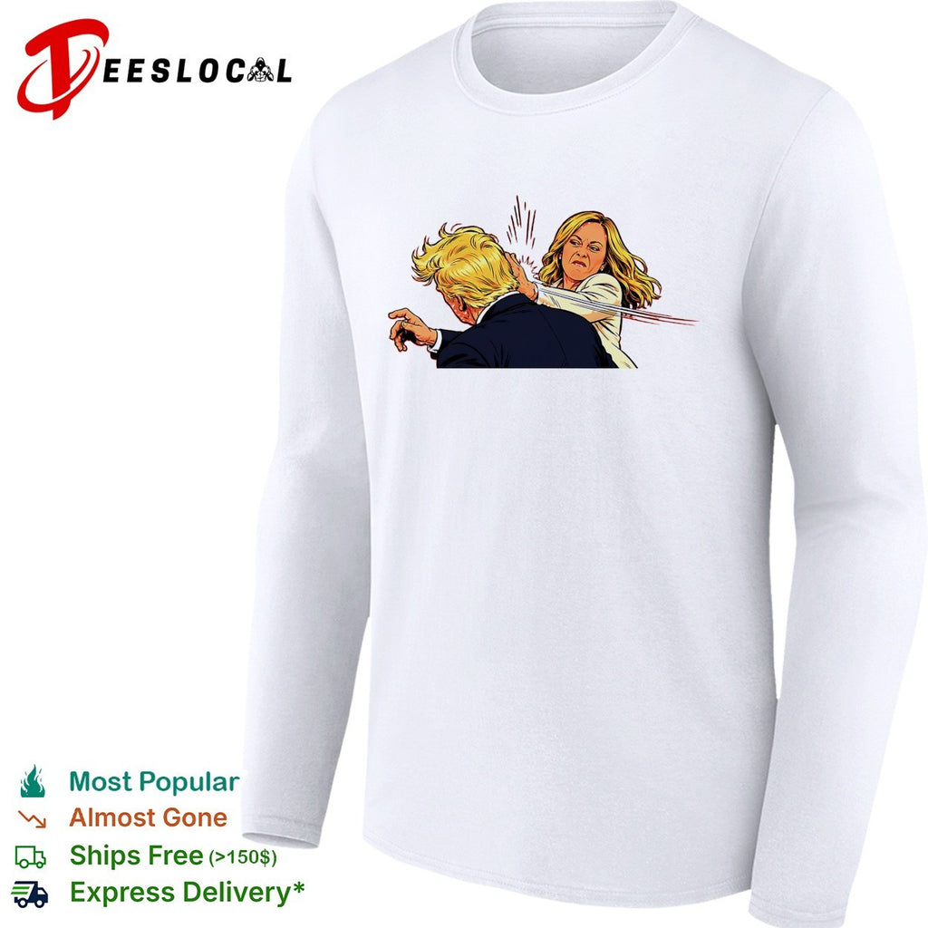 Kamala Harris slap Donald Trump funny shirt