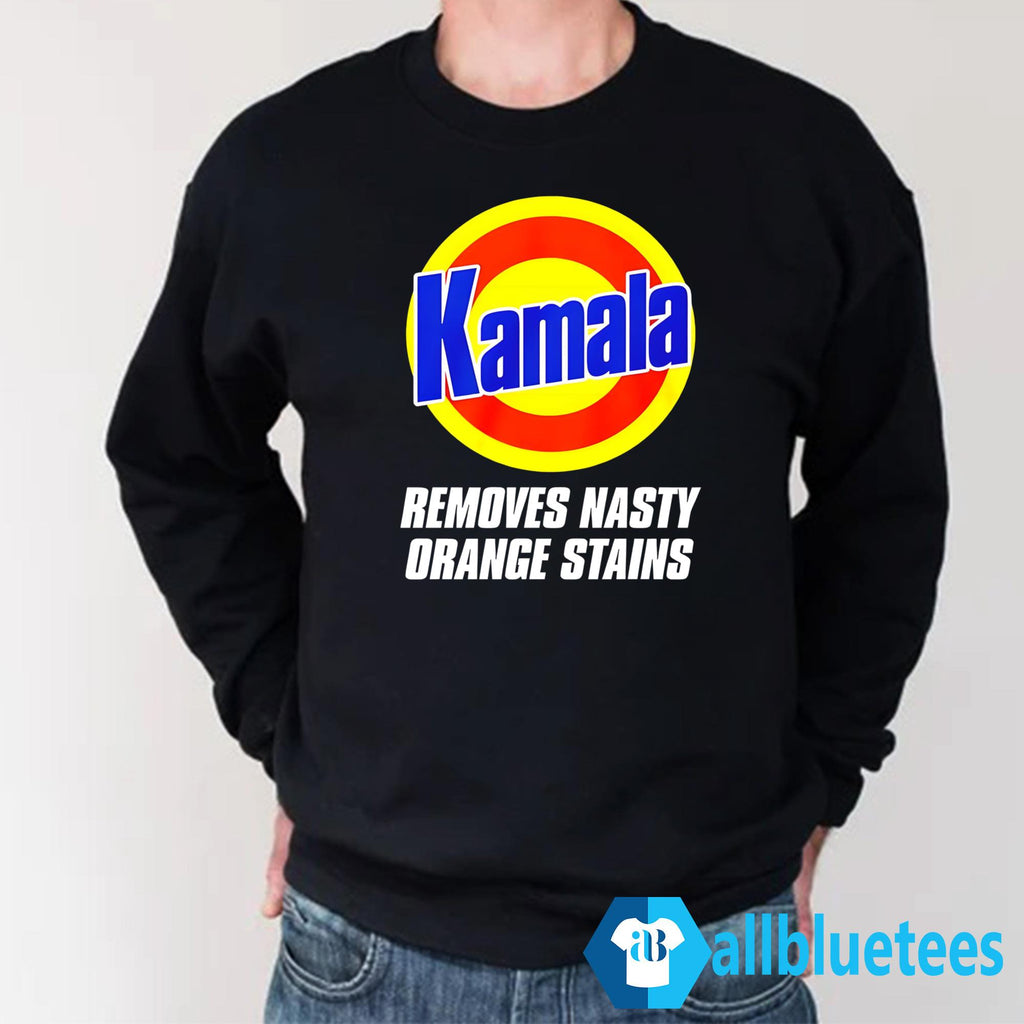 Kamala Removes Nasty Orange Stains Shirt