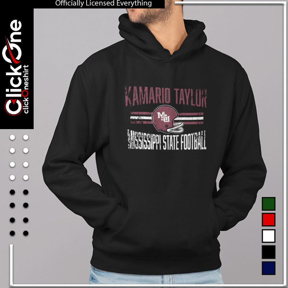Kamario Taylor Mississippi State Bulldogs football helmet shirt