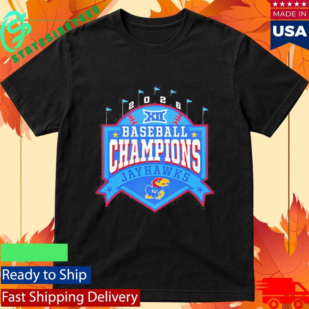 Kansas Jayhawks Big 12 Baseball Regular Season Champions 2026 logo Shirt