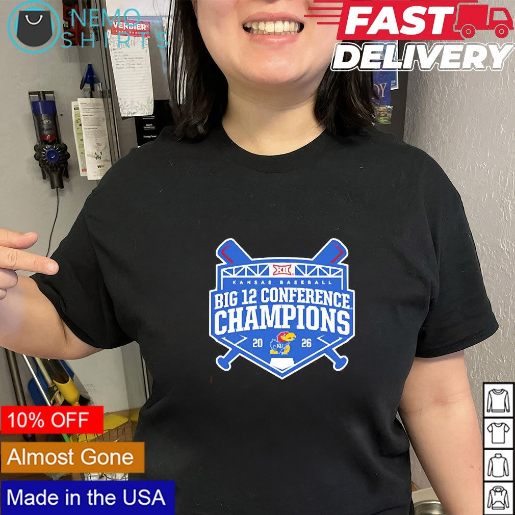 Kansas Jayhawks baseball 2026 Big 12 Conference champions shirt