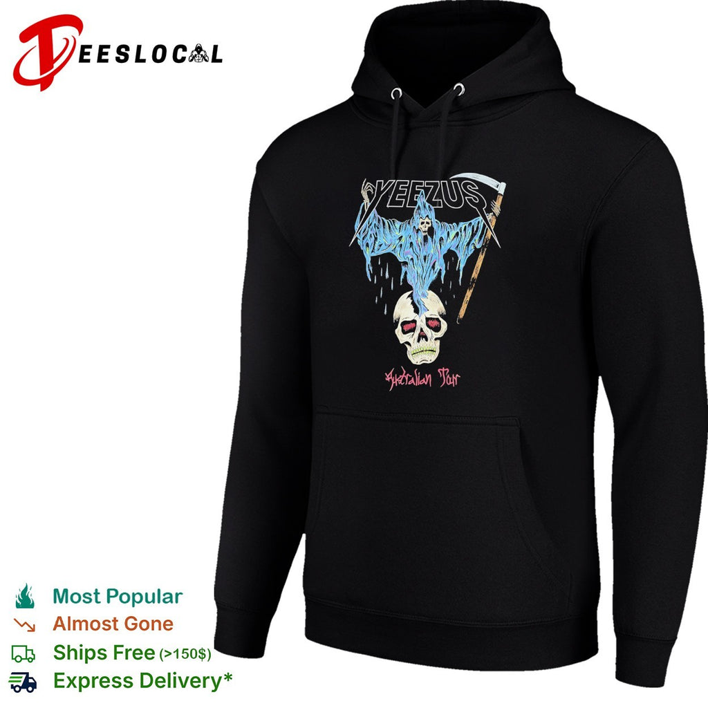 Kanye West Yeezus Australian Tour grim reaper skull shirt