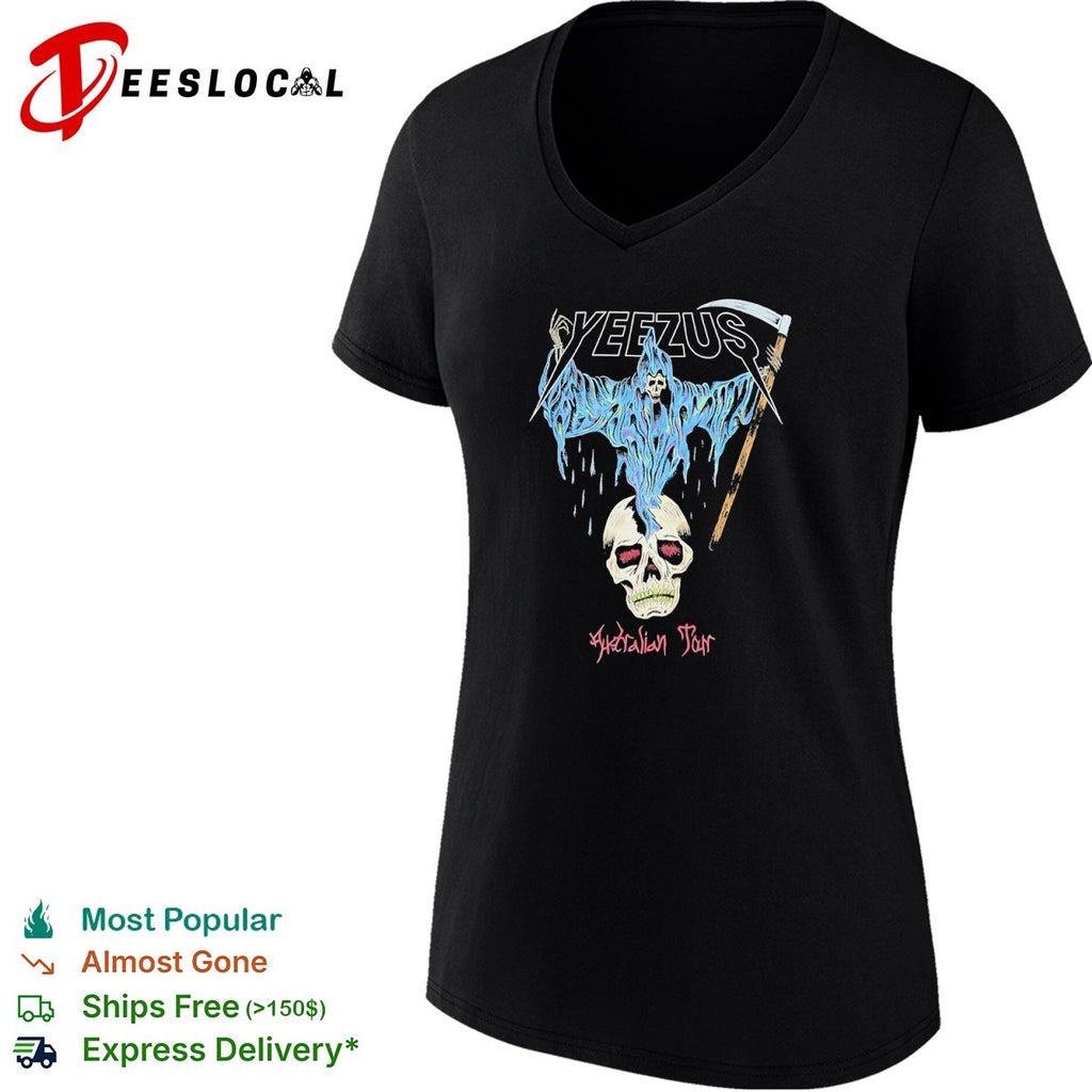 Kanye West Yeezus Australian Tour grim reaper skull shirt