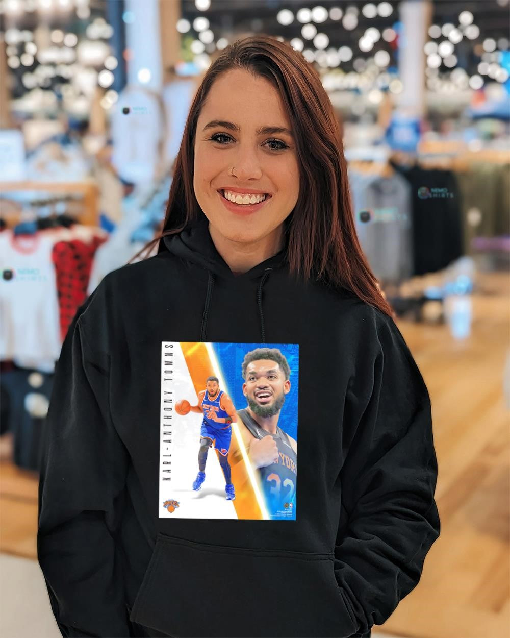 Karl-Anthony Towns New York Knicks Eastern Conference Champs collage shirt