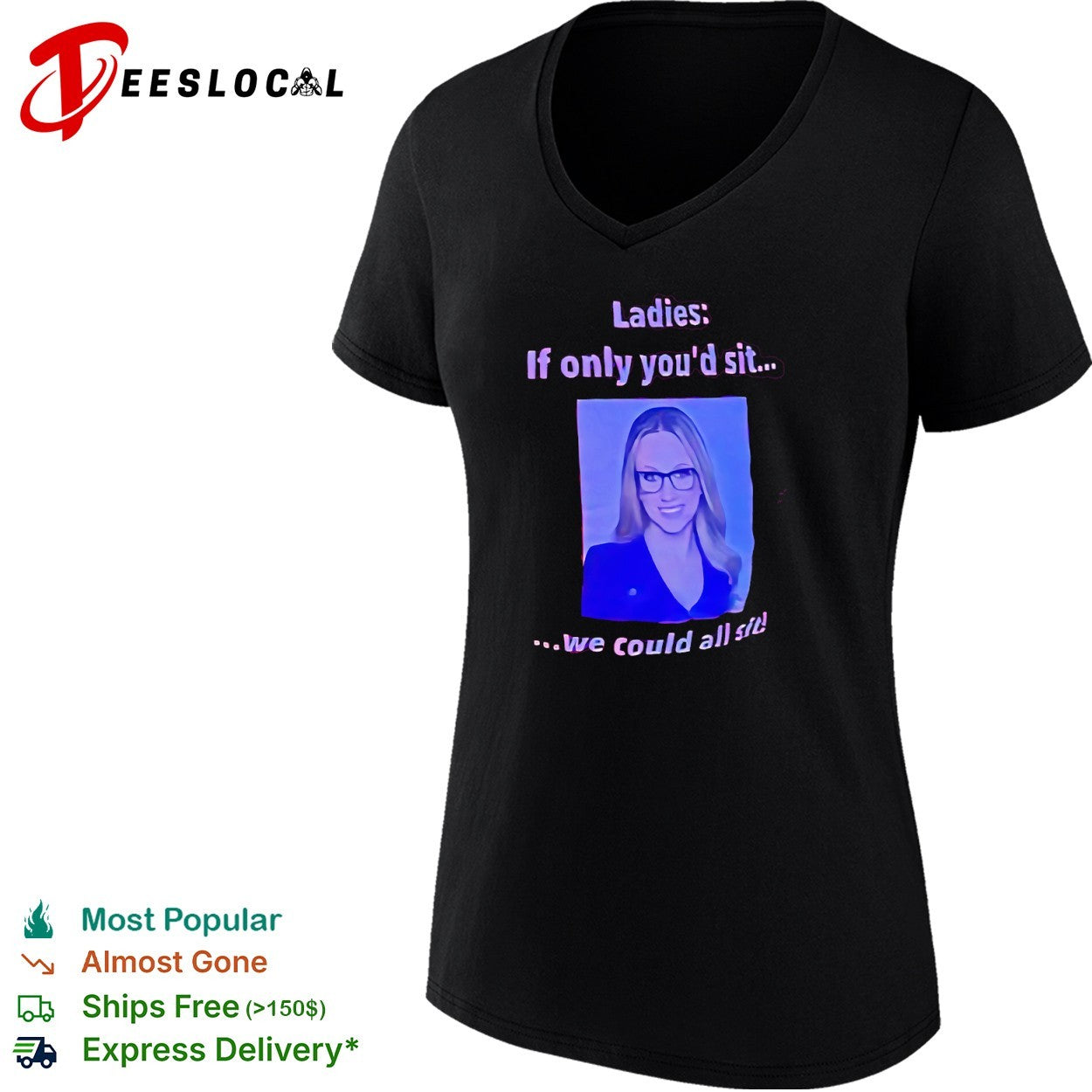 Kat Timpf Ladies if only youd sit we could all sit shirt