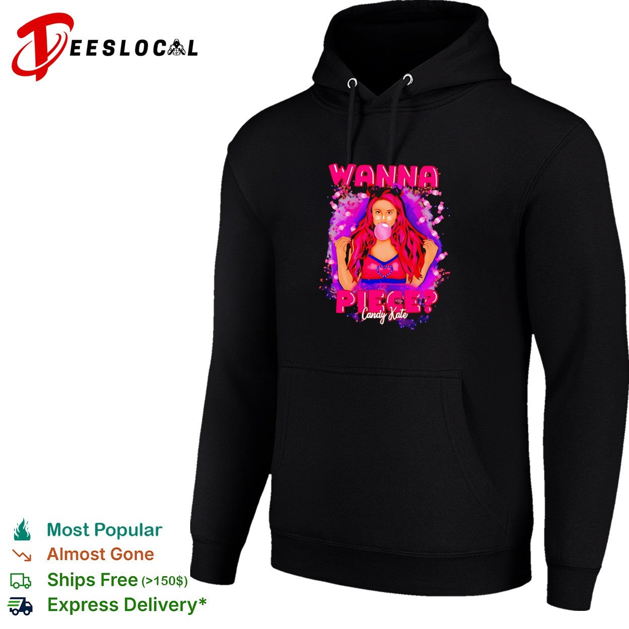 Kate wanna piece wrestling bubblegum shirt