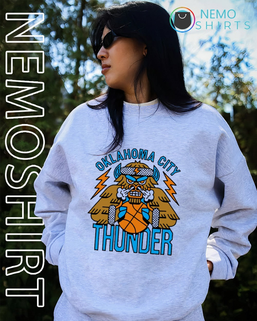 Oklahoma City Thunder bull mascot shirt