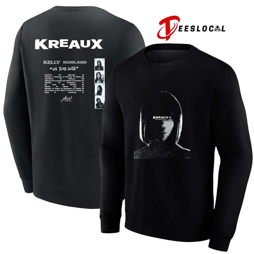 Kelly Rowland Kreaux US Tour portrait cities signature graphic shirt