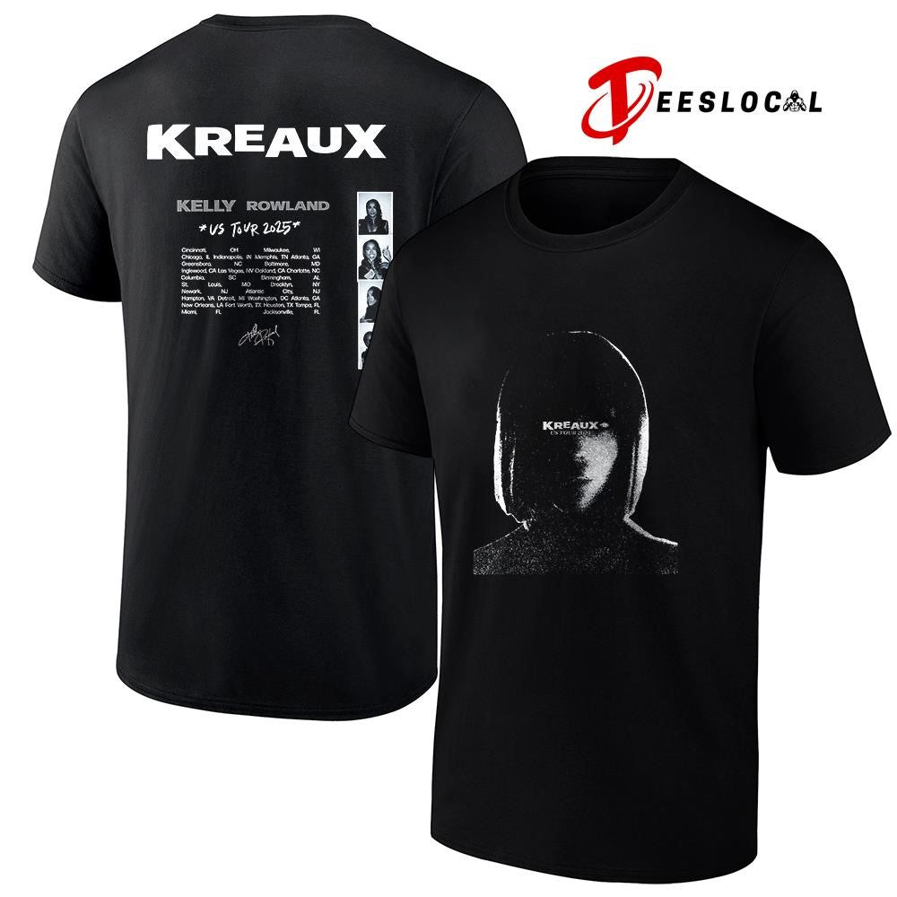 Kelly Rowland Kreaux US Tour portrait cities signature graphic shirt