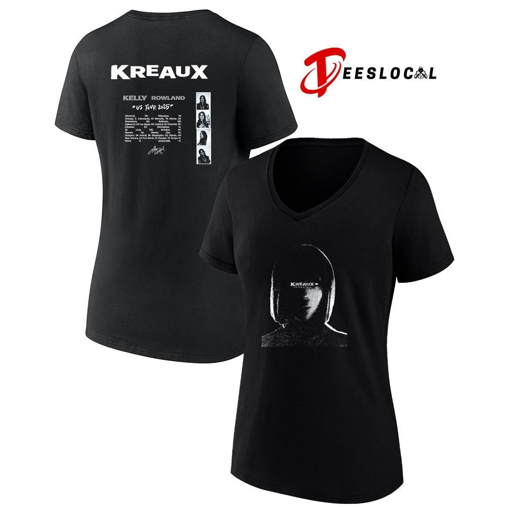 Kelly Rowland Kreaux US Tour portrait cities signature graphic shirt