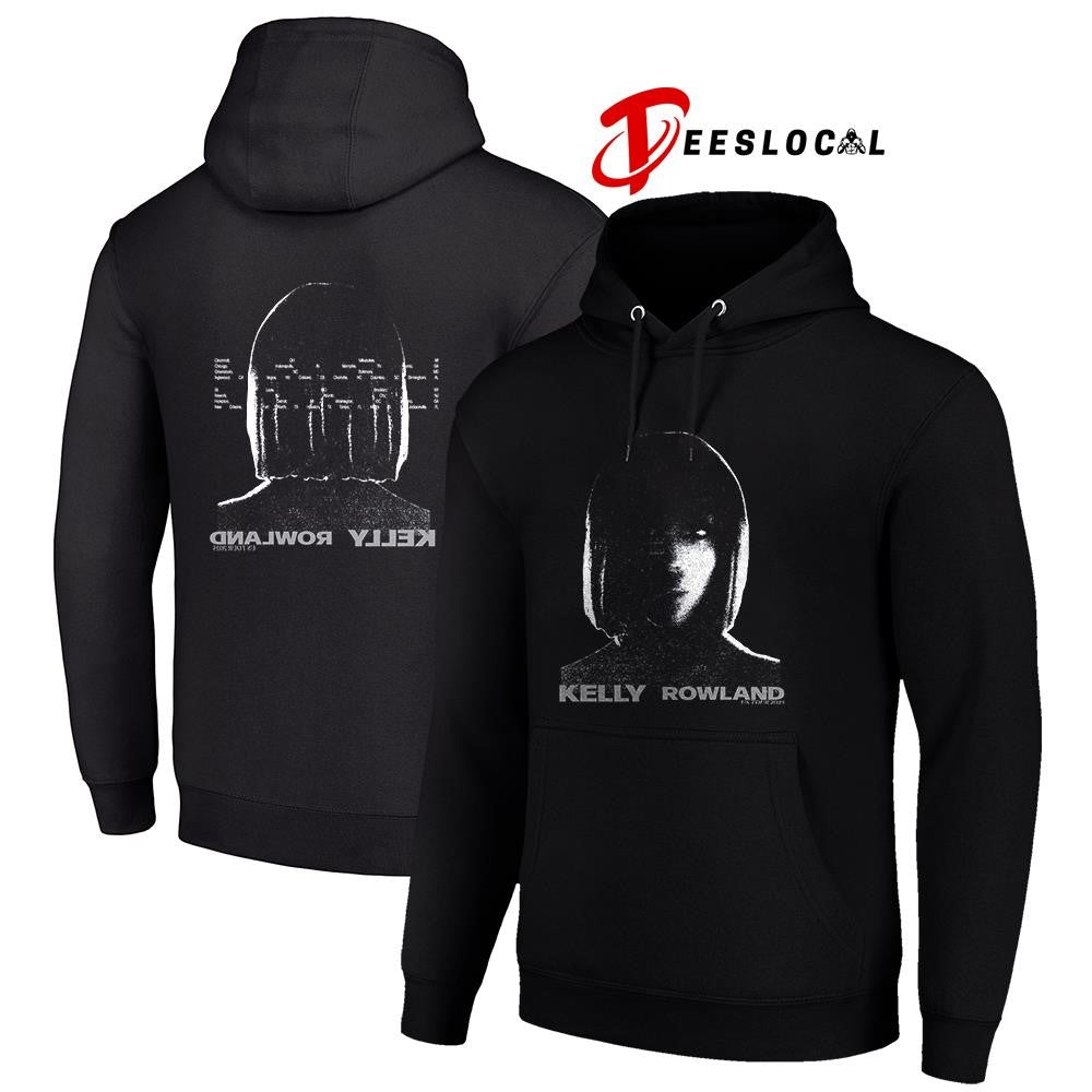 Kelly Rowland US Tour portrait silhoutte flipped graphic shirt