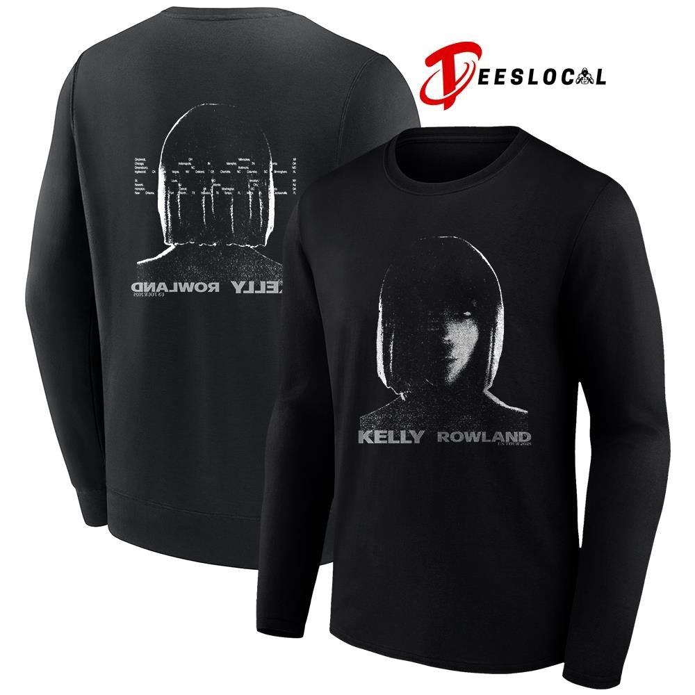 Kelly Rowland US Tour portrait silhoutte flipped graphic shirt