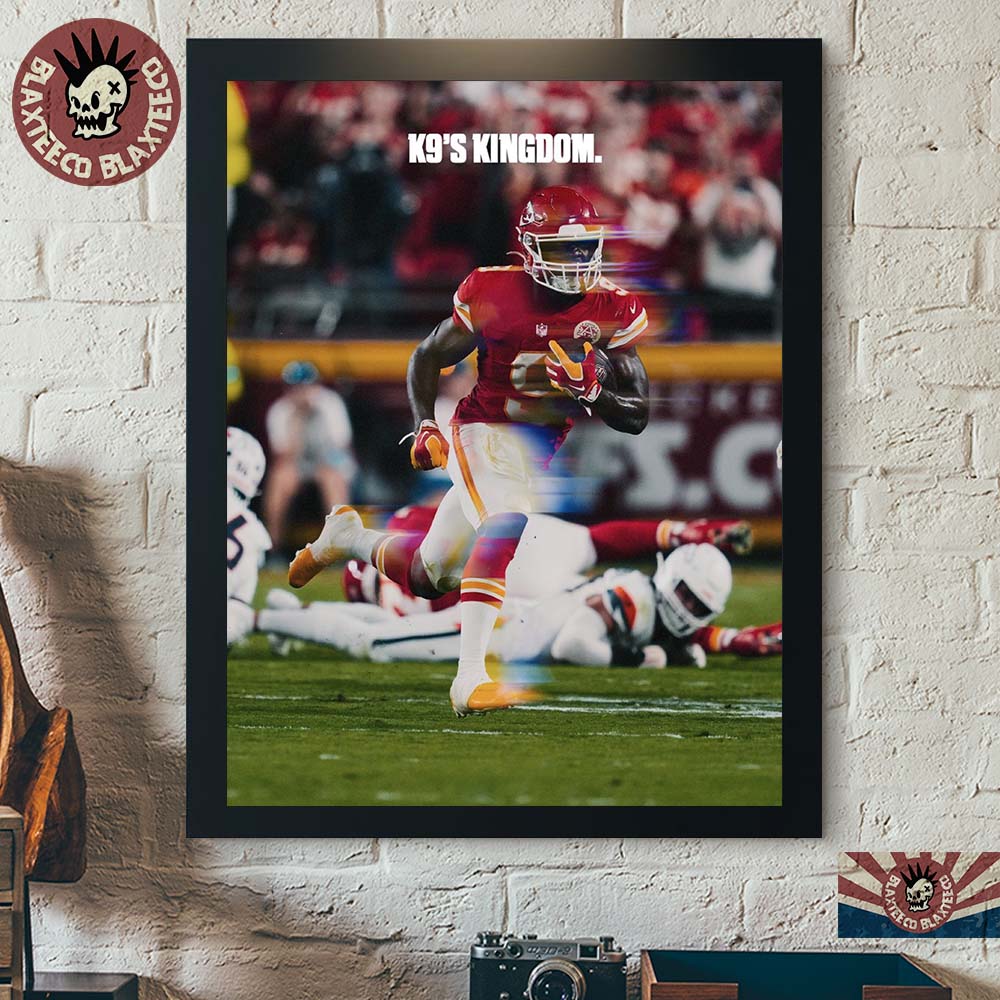 Kenneth Walker Kansas City Chiefs K9’s Kingdom 191 Yards Run Debut Decor Poster Canvas