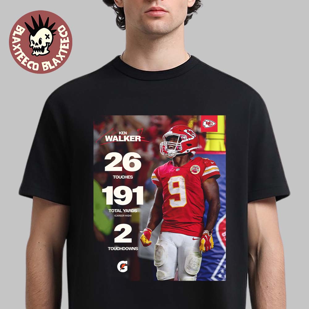 Kenneth Walker Kansas City Chiefs K9’s Kingdom Debut Game 2026 Stats Unisex T-Shirt
