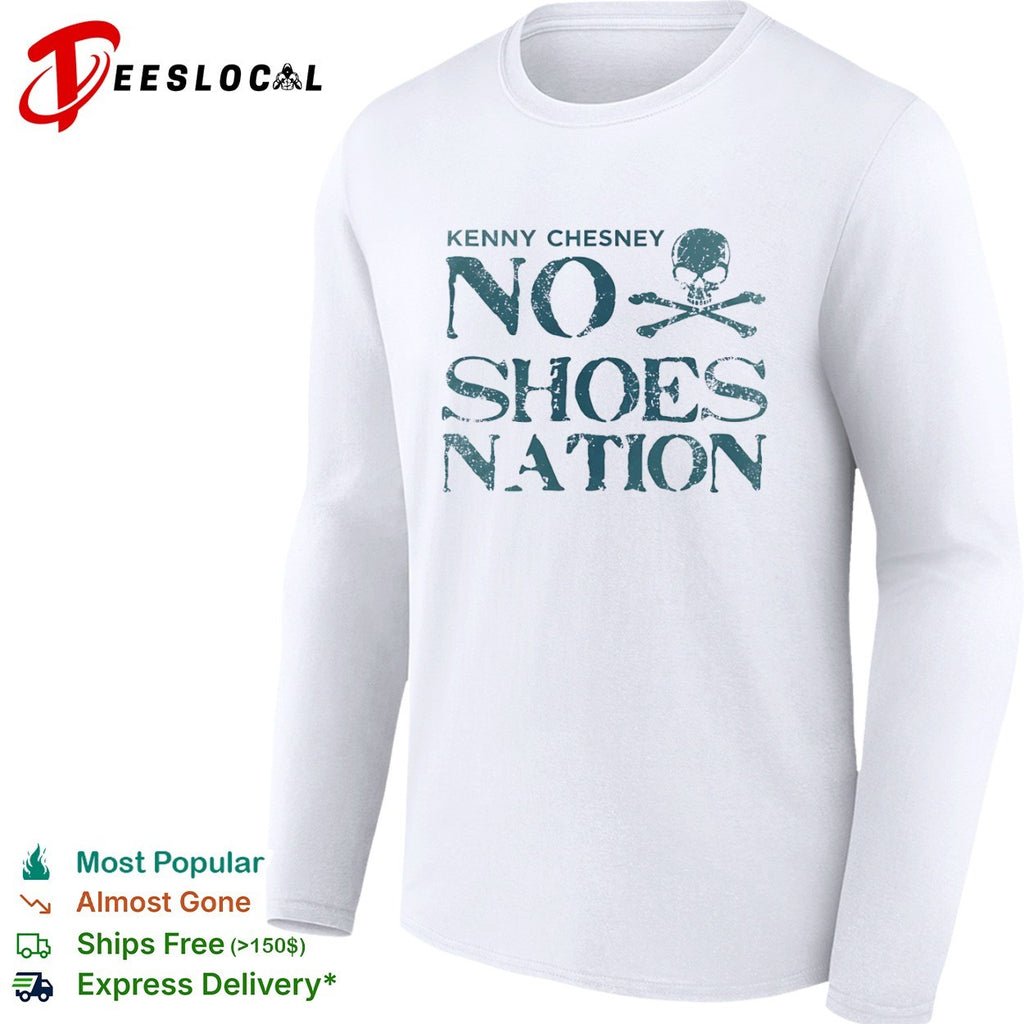 Kenny Chesney No Shoes Nation Skull and Crossbones shirt