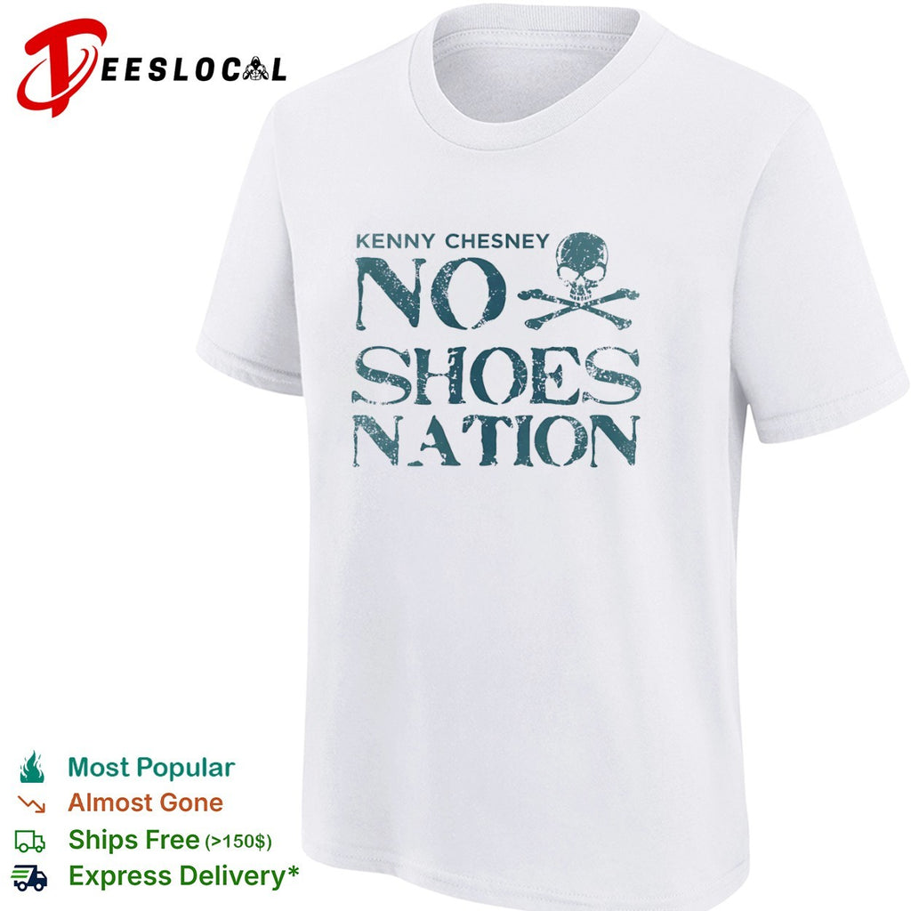 Kenny Chesney No Shoes Nation Skull and Crossbones shirt