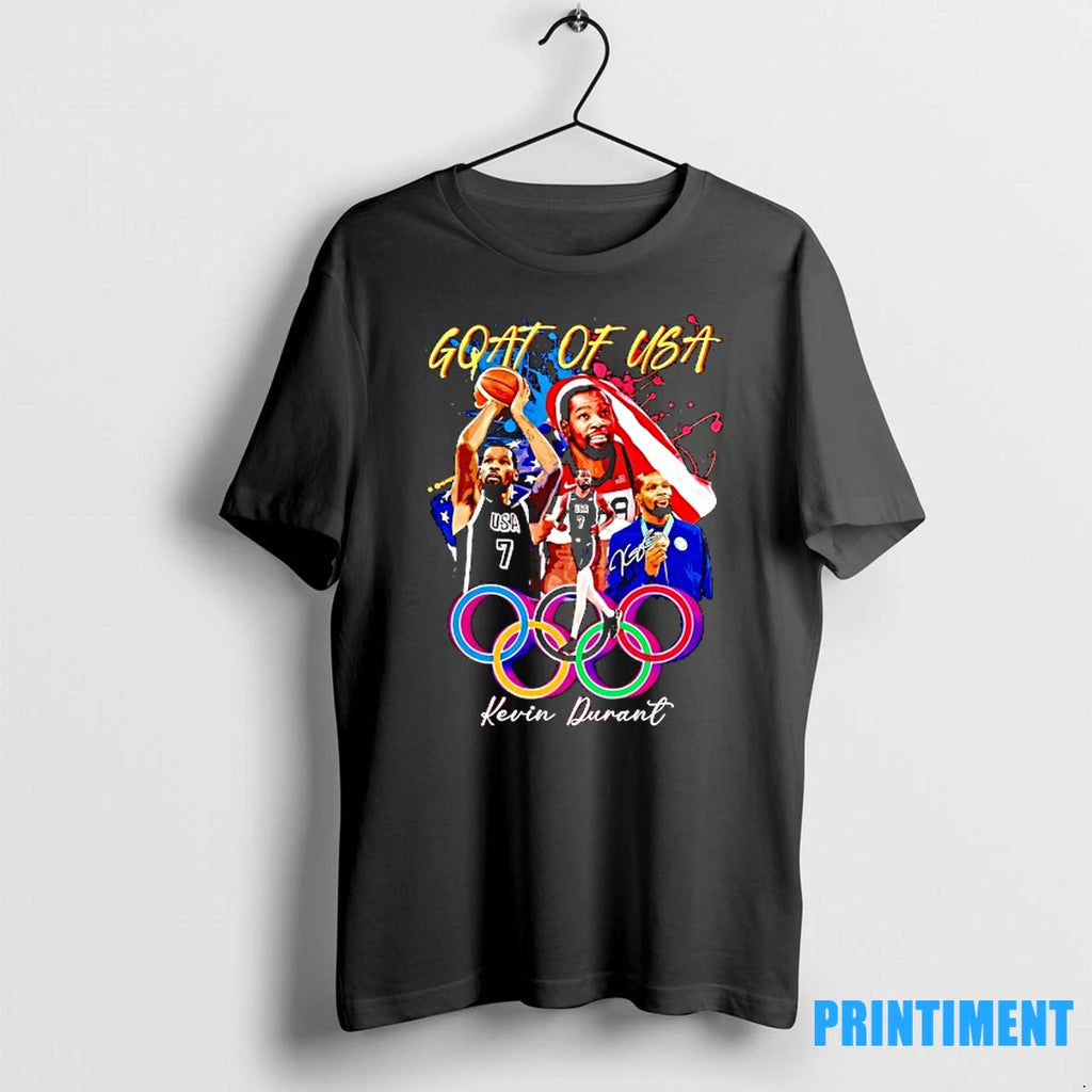 Kevin Durant Goat Of Usa Olympic Logo Nba Tshirts Sweater