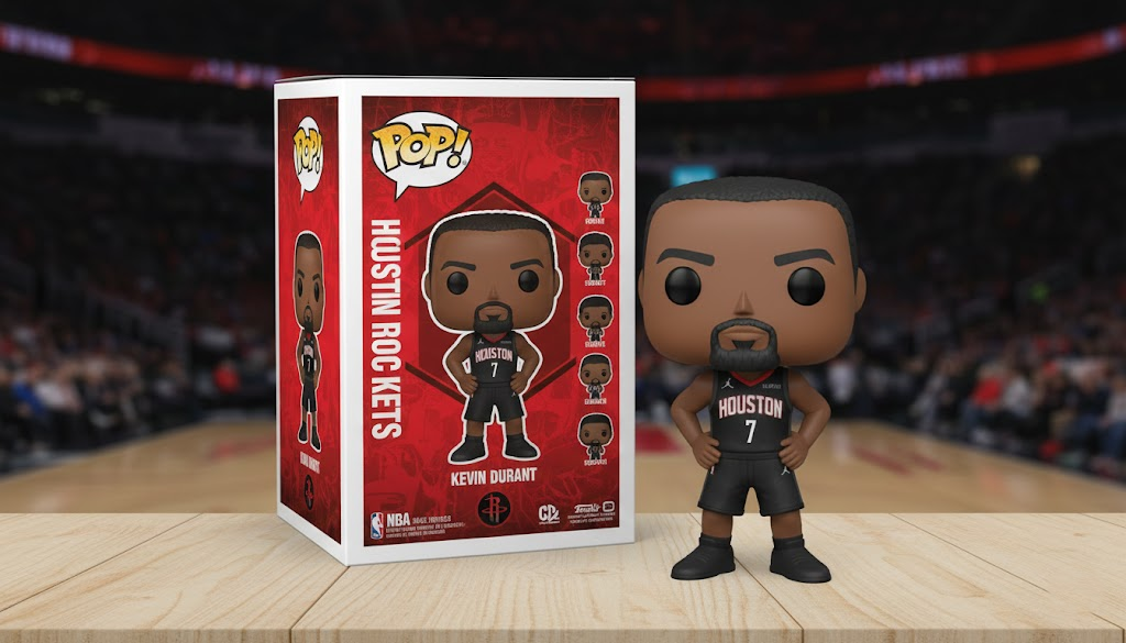 Kevin Durant Houston Rockets Funko Pop! – Custom NBA Collectible Figure