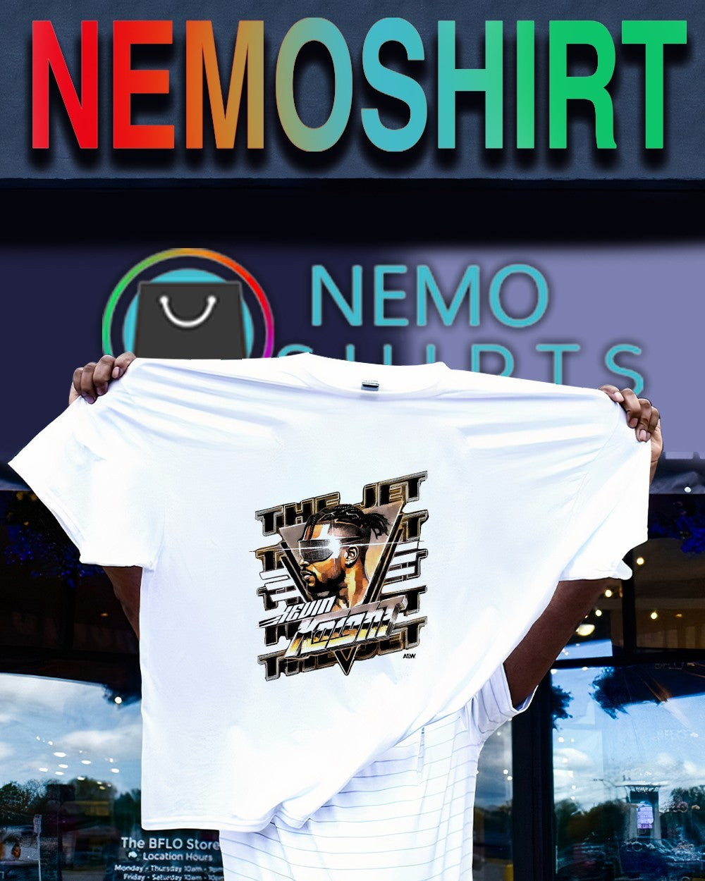 Kevin Knight the Jet graphic shirt