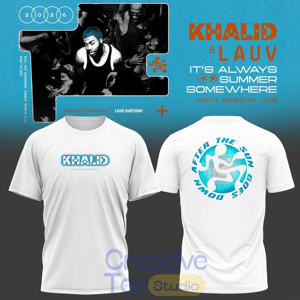 Khalid It’s Always Summer Somewhere Tour 2026 Tee Hoodie