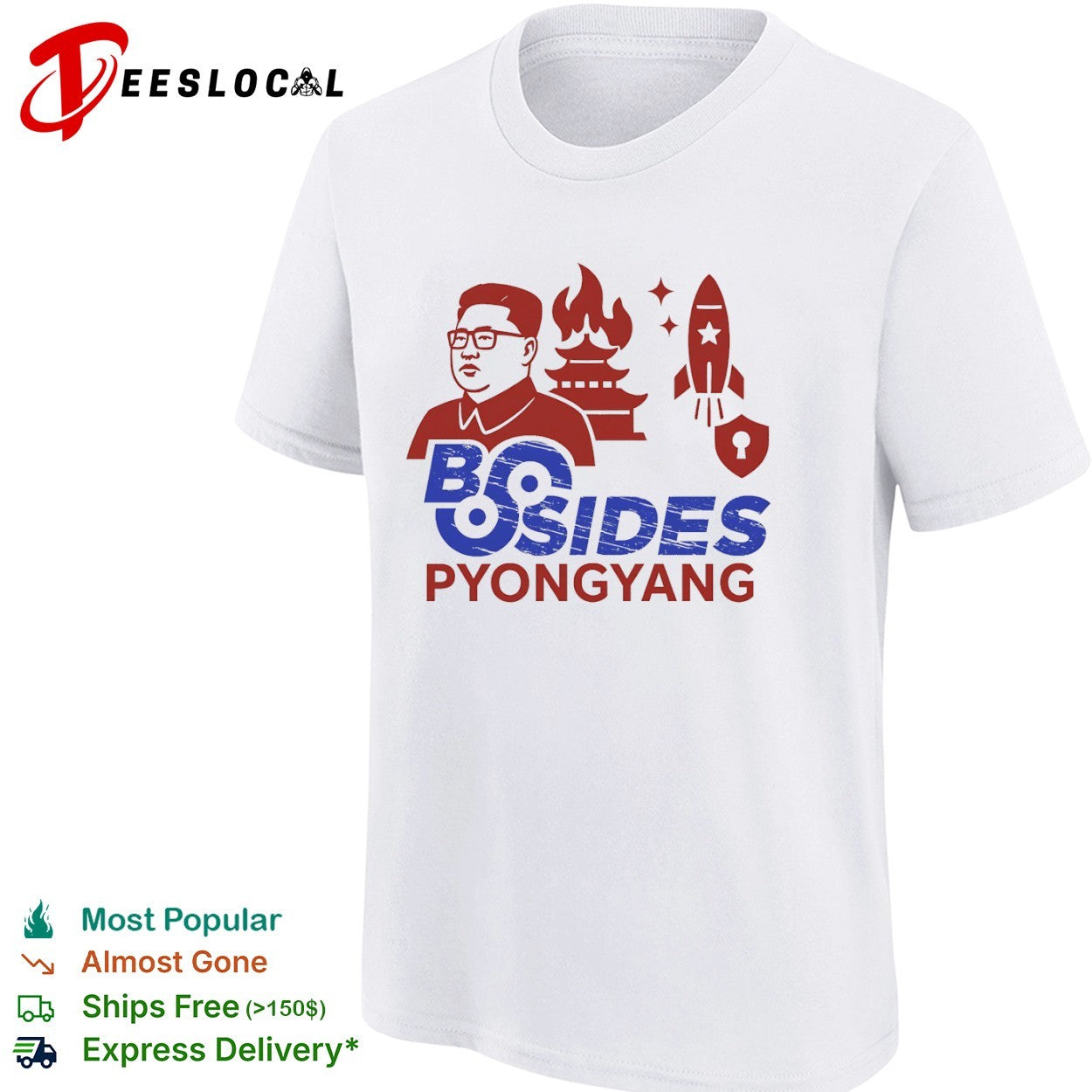 Kim Jong Un BSides Pyongyang Rocket Security shirt