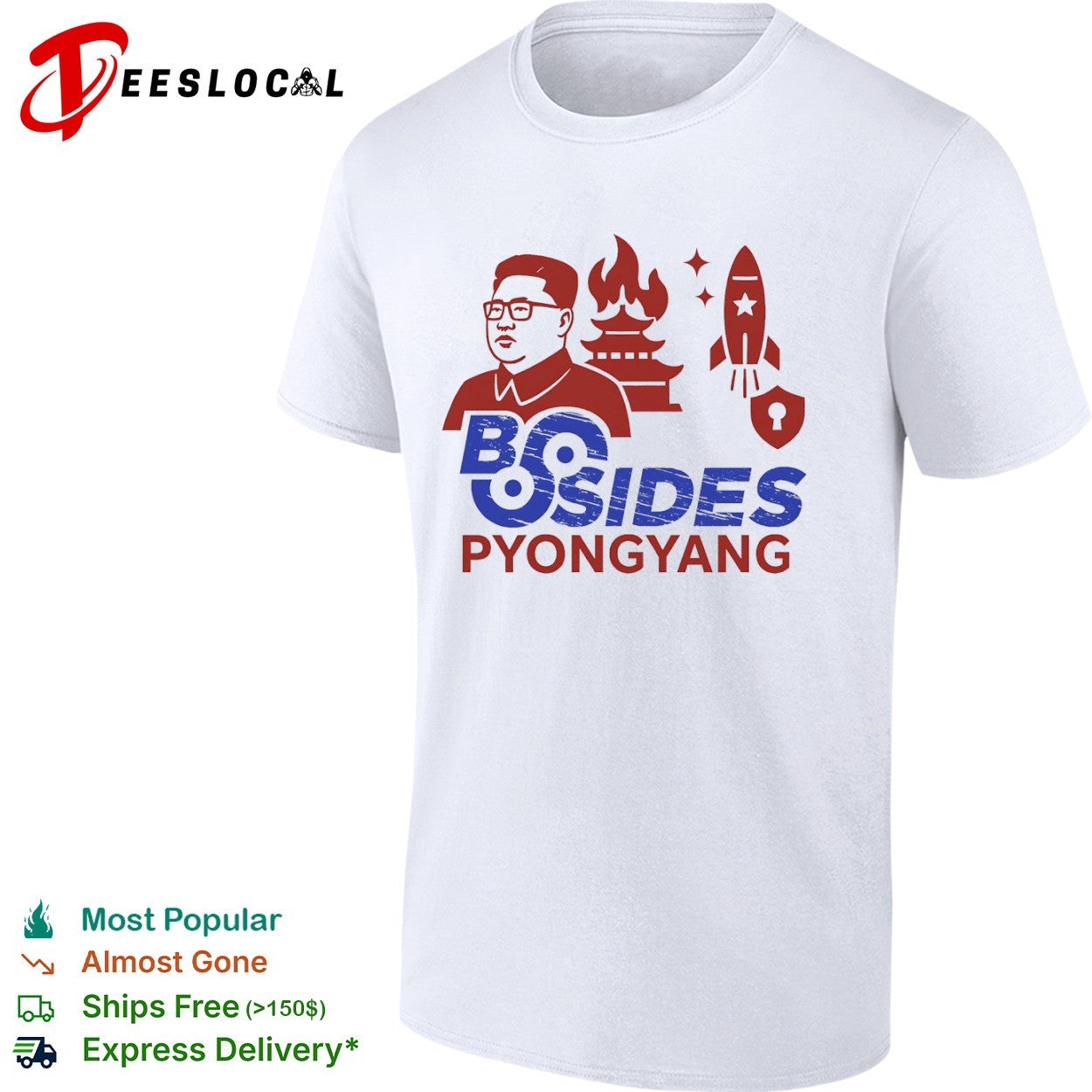 Kim Jong Un BSides Pyongyang Rocket Security shirt