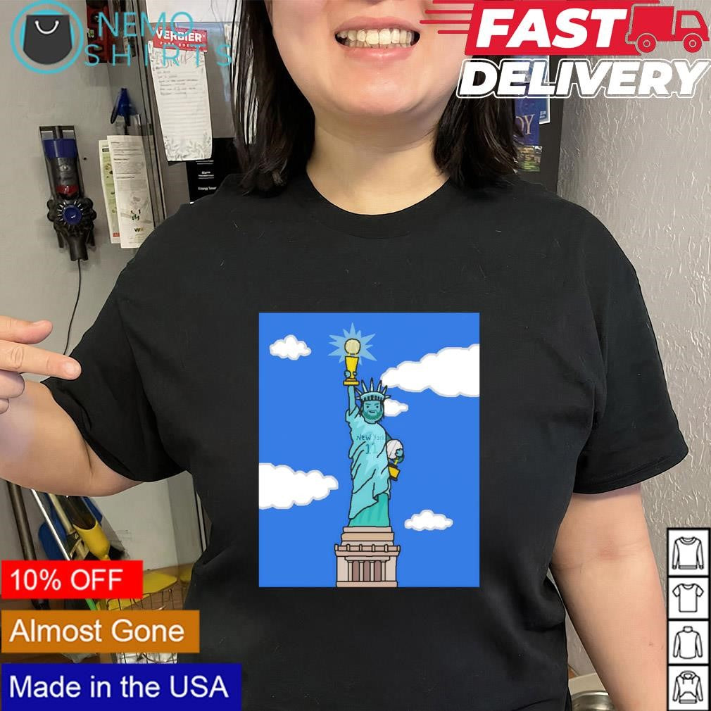 Kings of New York Knicks Jalen Brunson 11 Statue of Liberty shirt