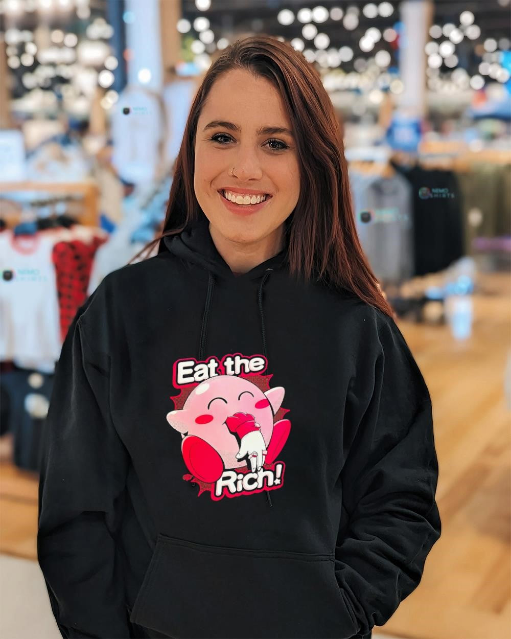 Kirby eat the rich hands shirt