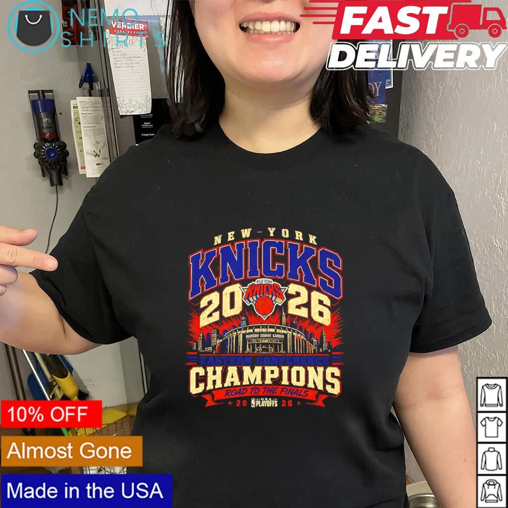 Knicks 2026 NBA Eastern Conference Champions Madison Square Garden graphic shirt