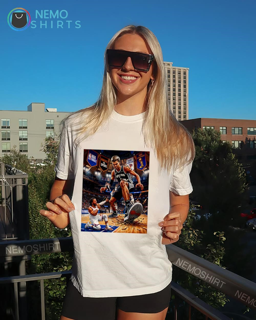 Knicks Game one victory over Spurs 2026 NBA Finals shirt