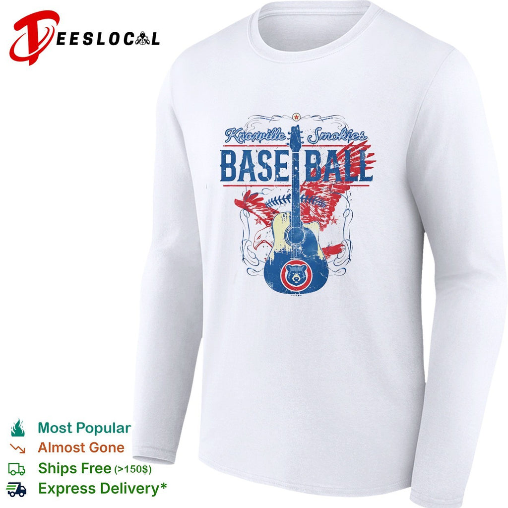 Knoxville Smokies baseball guitar shirt
