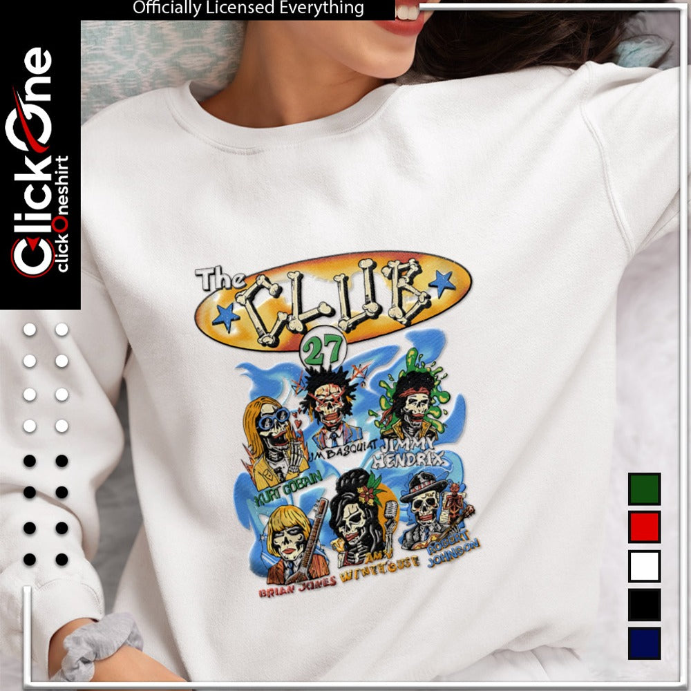 Kurt Cobain Basquiat Jimmy Hendrix Brian Jones Amy Winehouse Robert Johnson shirt