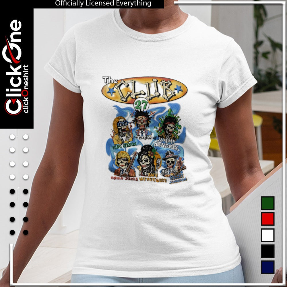Kurt Cobain Basquiat Jimmy Hendrix Brian Jones Amy Winehouse Robert Johnson shirt