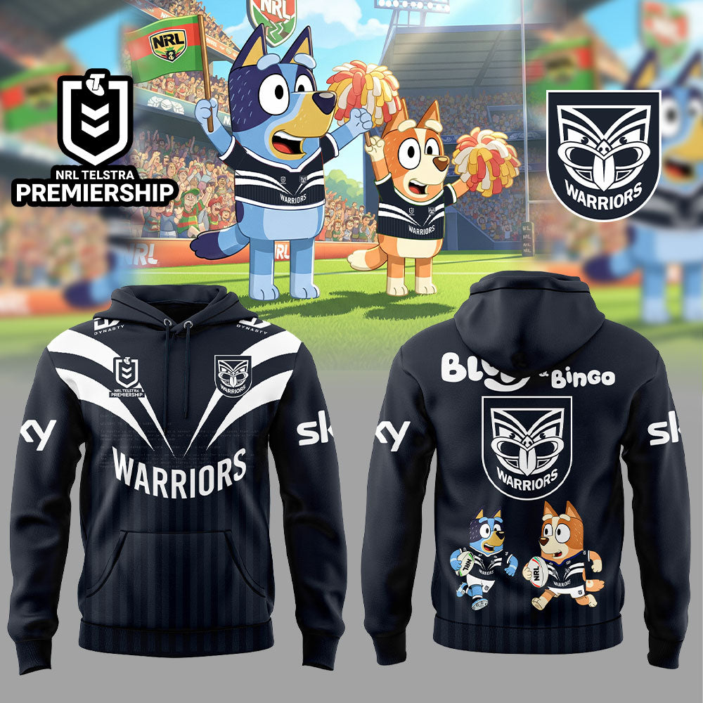 One NZ Warriors Bluey and Bingo Shirt, Hoodie