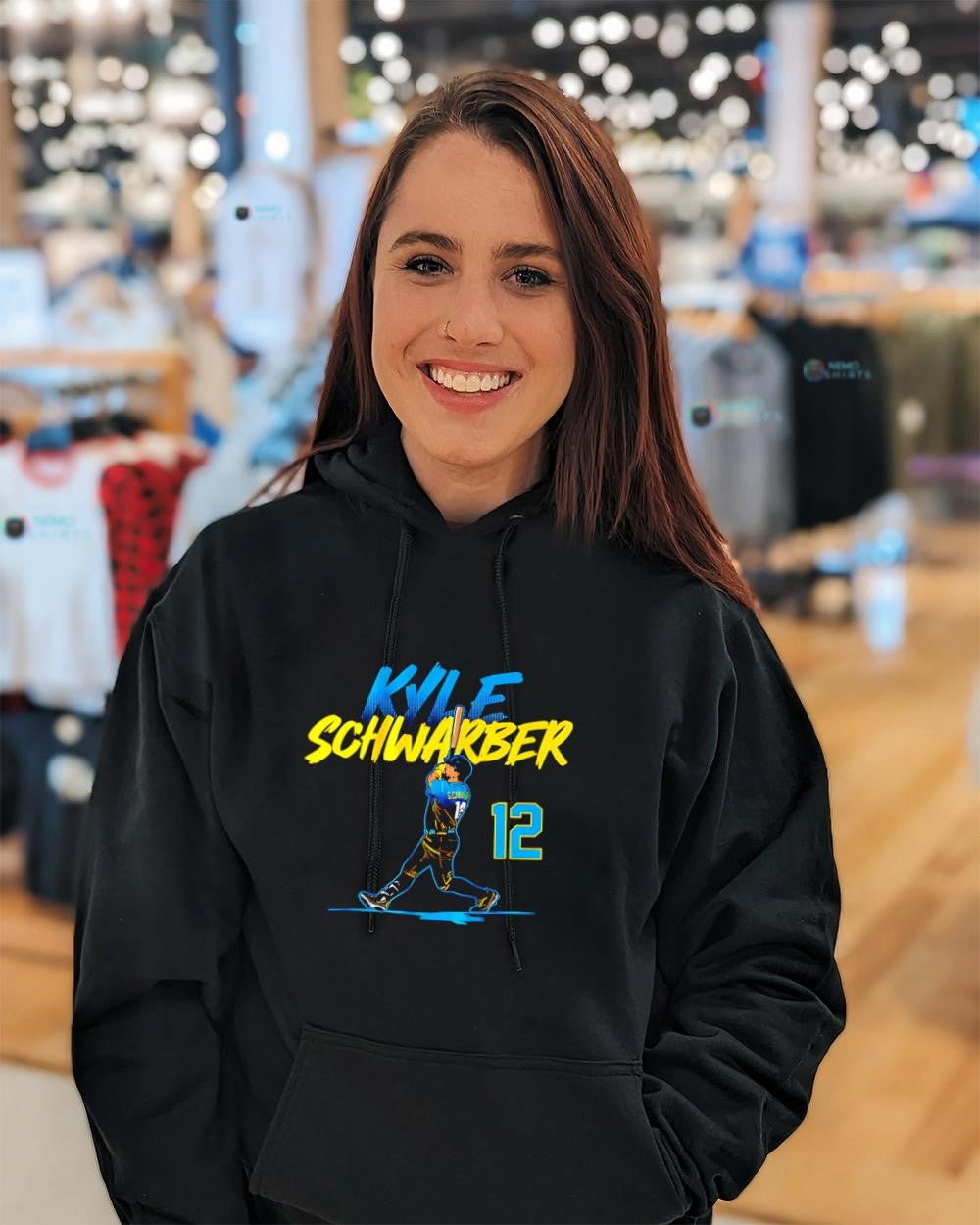 Kyle Schwarber Philly slugger swing number 12 shirt