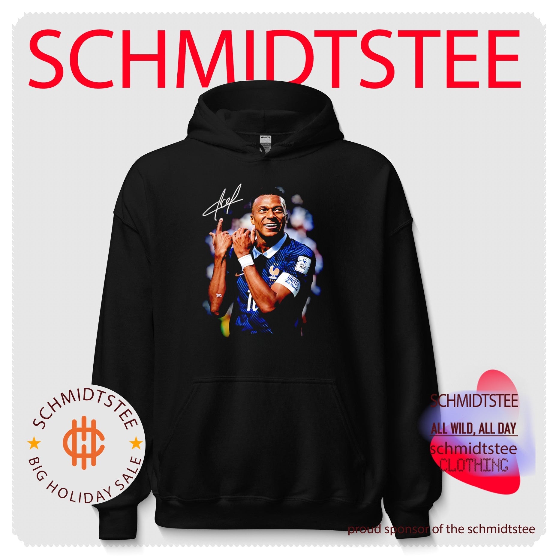 Kylian Mbappe France National Team Portrait Signature shirt