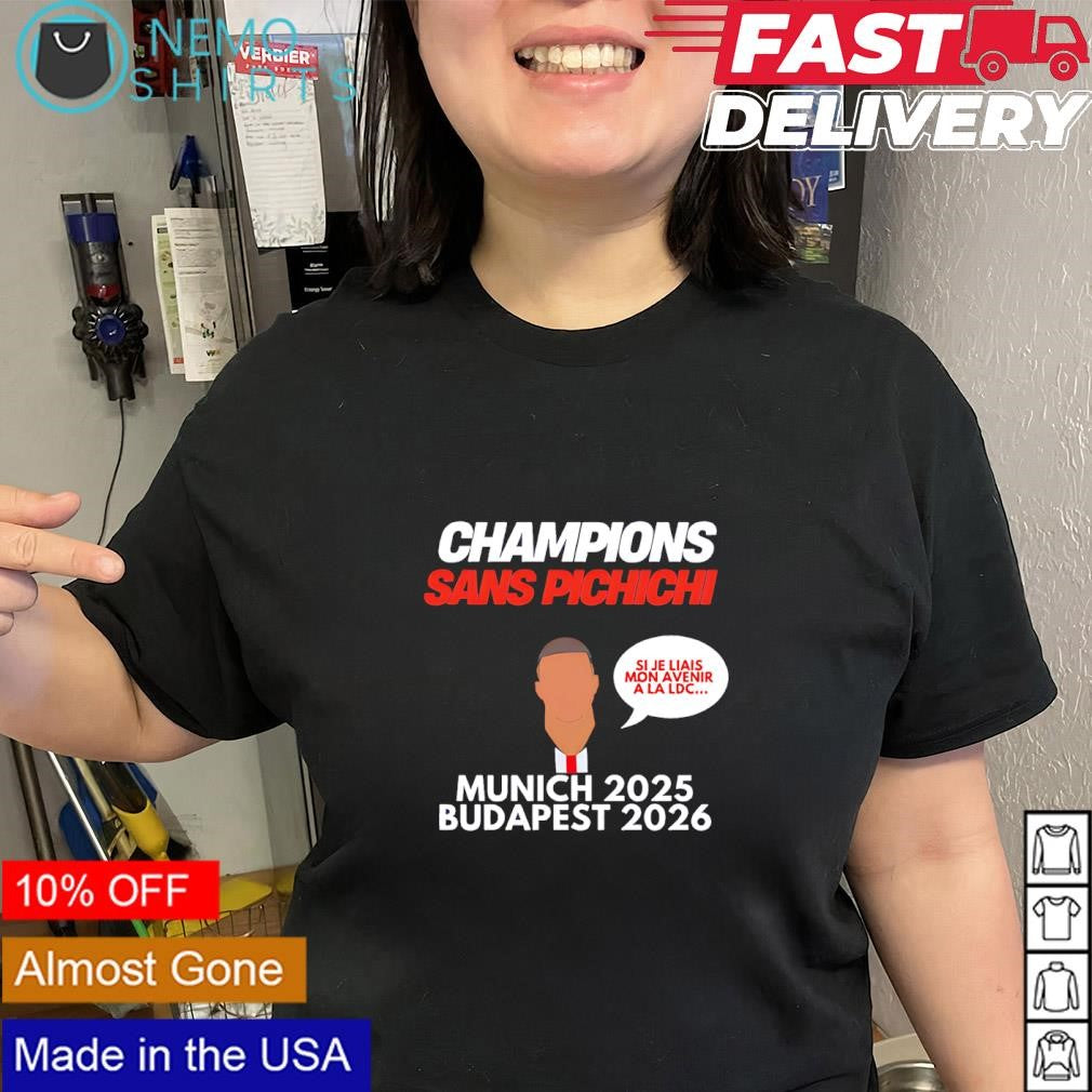 Kylian Mbappe Paris Saint-Germain Champions Sans Pichichi Munich 2025 Budapest 2026 shirt